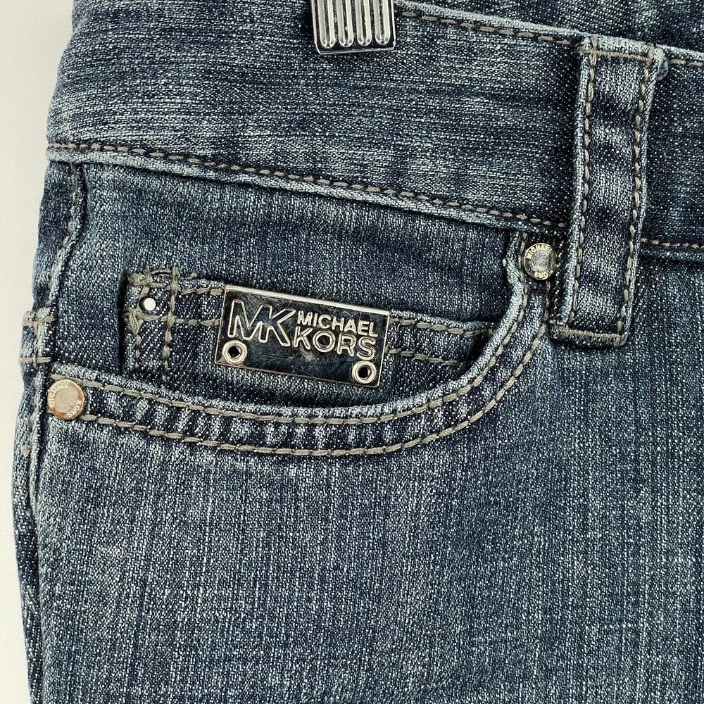 MICHAEL KORS Studded Cropped Capri Jeans Size 2